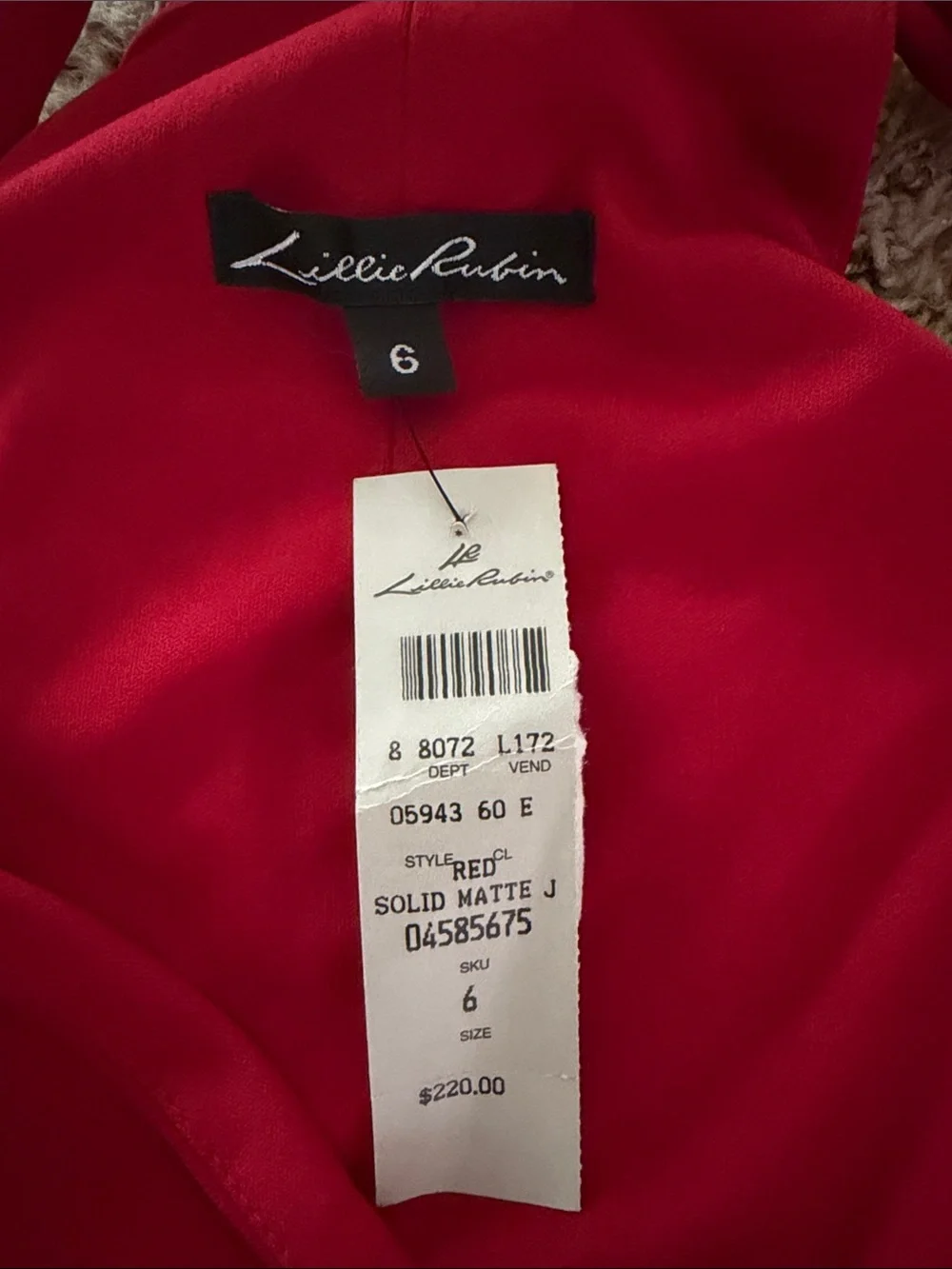 Lillie Rubin bold red